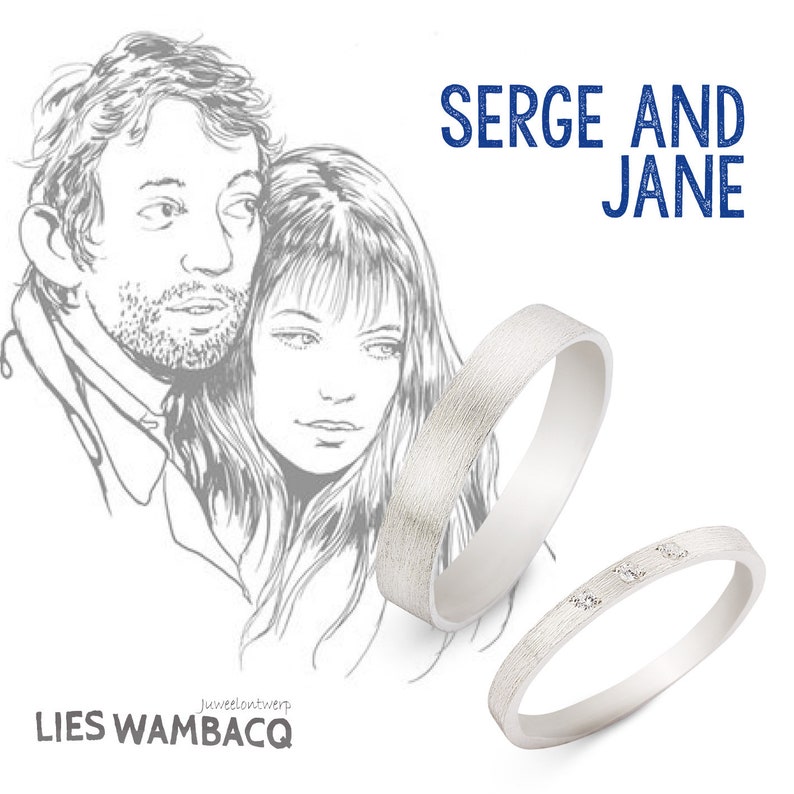 4mm Unique ring Original wedding ring for him Silver SERGE Man ring silver Matt brushed ring Handmade custom made to fit ring ring