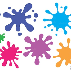 Paint Splatter Svg Paint Splats Svg, Clipart,vector,splatter Svg File,ink  Splatter Svg,printable Digital,paint Streak Svg, Blob, Paint Svg -   Canada