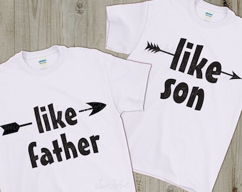 Liksom far, så son SVG, som pappa SVG, fars dag, digitala kretsklippningsfiler, baby-t-shirt, barn-t-shirt och pappas t-shirt svg, Clipart