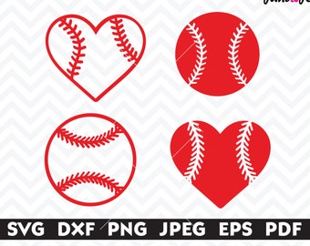 Baseball SVG,Baseball SVG Cut files,Baseball Heart svg for Silhouette,Softball files,Clipart Iron transfer Cricut,Shirt Baseball Stitches