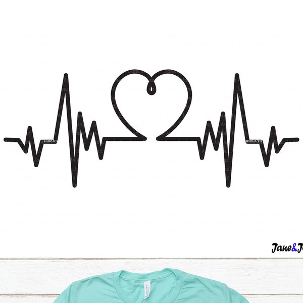 Heart beat SVG , Ekg svg Heartbeat Clipart Vector Cut files Circut ,Heartbeat svg,Healthcare svg, Heartbeat line svg ,Nurse life,Pulse Iron