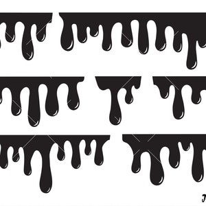 Dripping borders SVG,Dripping svg,Dripping borders Clipart,Choclate Paint drip Silhouette,Cut files Circut cutting files,Image Clipart shirt