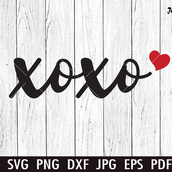 XOXO SVG, XoXo Png Clipart Vector Valentines Day SVG Love, Digital Download for Cricut, Silhouette,Valentine svg Heart Svg Shirt Cutting Dxf