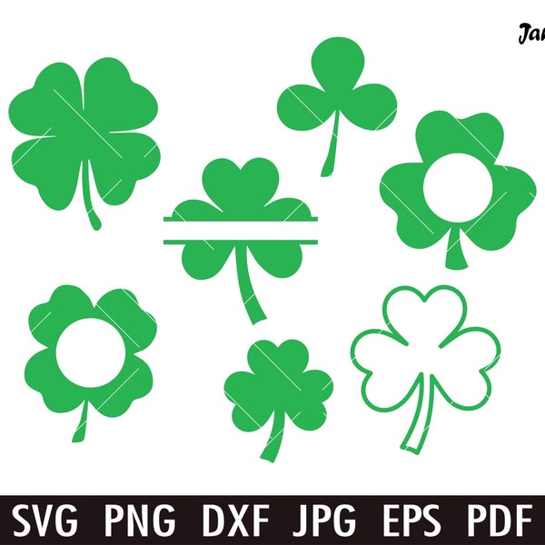 Shamrock SVG , Saint Patricks Day Svg Cricut cut files ,Shamrock clipart,Clover Leaf Vector, st patricks day png shirt,Clover Leaf Svg dxf