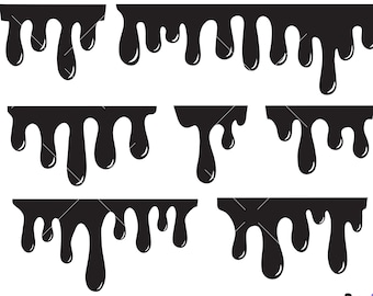 Dripping borders SVG,Dripping svg,Dripping borders Clipart,Choclate Paint drip Silhouette,Cut files Circut cutting files,Image Clipart shirt