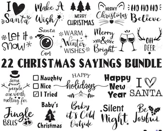 Christmas sayings | Etsy