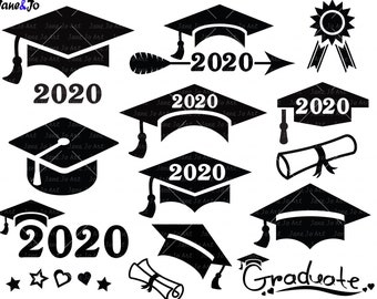 Graduation SVG ,Graduation Cap SVG,Graduation 2020 Svg Cut file,Graduation SVG Silhouette , Graduation Svg,Graduate svg,Graduation Hat svg