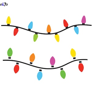 Puede incluir: Una cadena de luces navideñas de colores con bombillas rojas, naranjas, amarillas, verdes, azules, moradas y rosas.