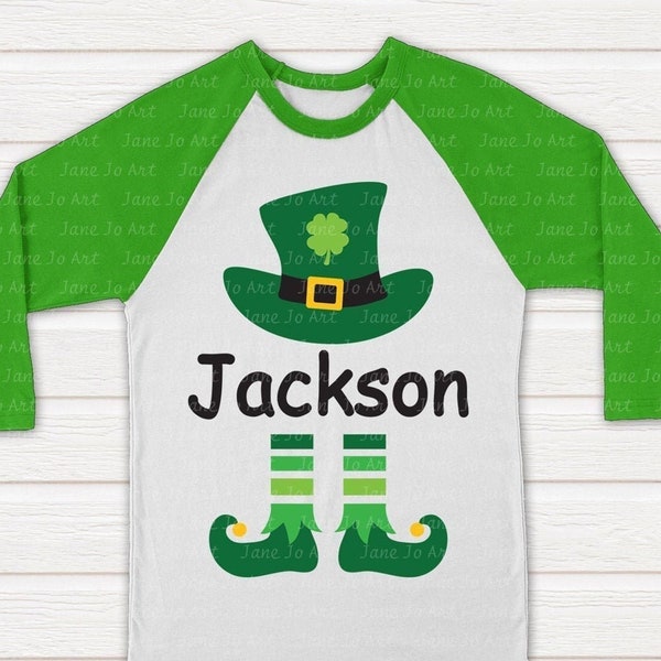 Leprechaun SVG St. Patrick's Day svg, Boy St Patricks Day Svg,St patricks day shirt,Baby boy girl,St Patricks Day Clipart(Name not included)