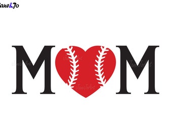 Baseball Softball Mom SVG , Softball Mama svg, Mother 's DAY SVG , mom shirt svg, clipart vector,Sports mom ball svg,Silhouette Cameo, heart