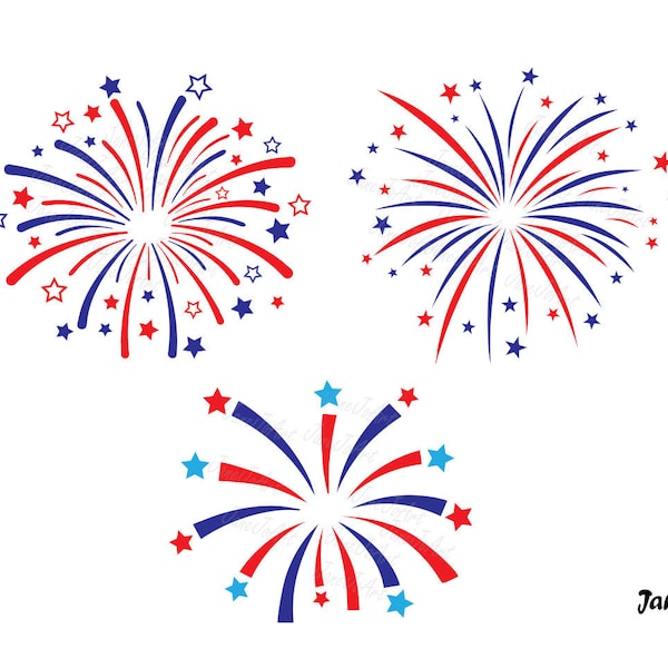 Fireworks 4th of july SVG,Fireworks svg,USA Firework America svg,silhouette cameo,Patriotic Day svg,Cricut file iron on,Independence day svg