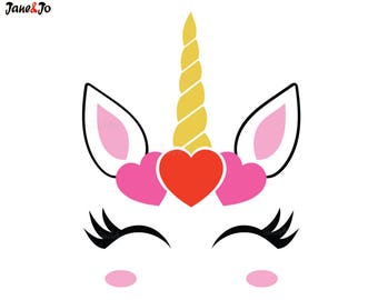 Enhörning Alla hjärtans dag svg, Enhörningsansikte SVG, Enhörningsansikte clipart, Alla hjärtans dag var min svg, Alla hjärtans dag svg, vektor, hjärta svg, Blomma SVG, Skjorta