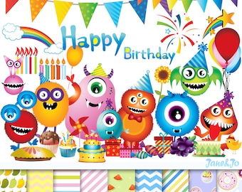 birthday clipart etsy