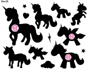 Download Unicorn Vector Etsy