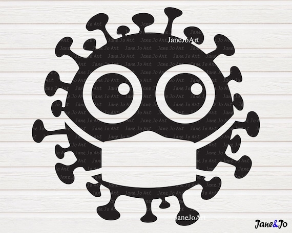 covid-19,Vector Digital File Social Distancing Quarantine SVG Vector Instant Download Cricut Vinyl Cutter Virus with mask svg Virus SVG