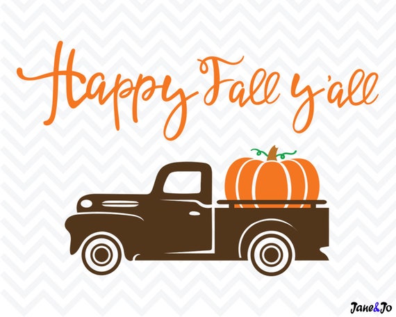 Download Fall truck svgPumpkin Truck SVGsilhouette cricut | Etsy