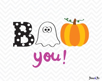 Halloween SVG BOO YOU svg, Boo svg,Boo svg cut files,pumpkin ghost svg,ghost svg,boo svg,Boo Silhouette svg,Halloween svg,halloween cricut