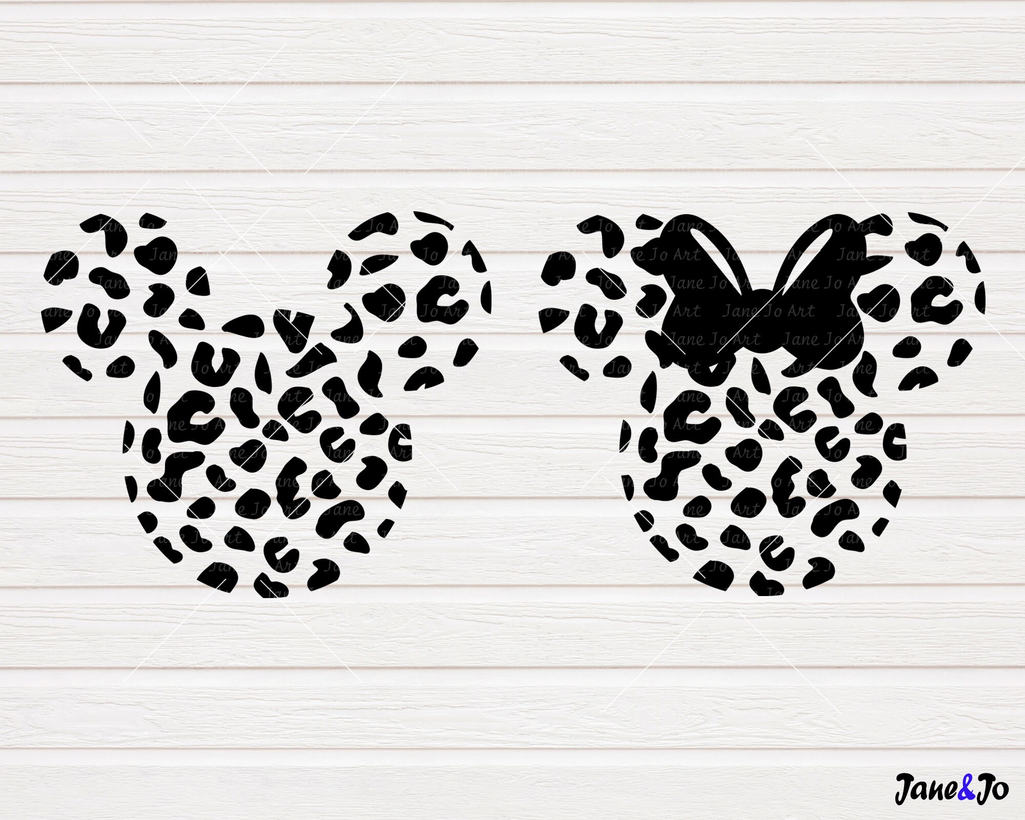 Mickey Mouse Cheetah SVG ClipartMickey Minnie Leopard Cheetah | Etsy