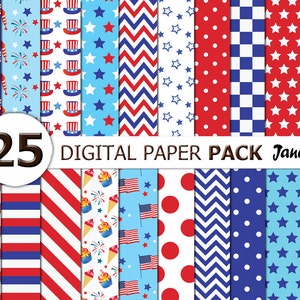 4th of July Digital Papers,Independence Day Digital Papers fourth of july background,Red and Blue Digital Paper,american,digital backgrounds