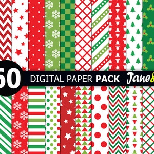 60 Christmas digital paper,christmas printable paper,Christmas digital paper pack,christmas background,Scrapbook paper,Christmas paper