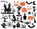 Halloween SVG,Halloween Witch svg,Halloween Ghost svg,Halloween Vector,Halloween Silhouette,halloween svg files,Halloween Bundle Set Clipart 