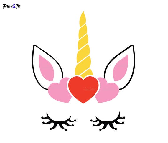 Download Unicorn Valentine Svgunicorn Face Svgunicorn Etsy 3D SVG Files Ideas | SVG, Paper Crafts, SVG File