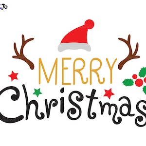 Feliz Natal svg, feliz natal svg, citação de Natal svg, silhueta de Natal svg, vetor de natal, rena svg, arquivos Cricut Cut, camisa svg