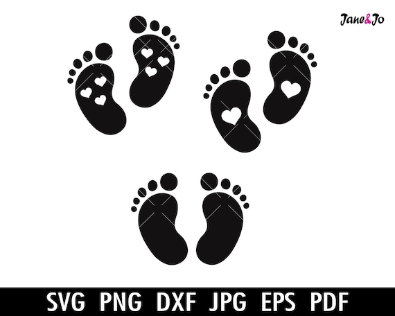 Footprints SVG Footprints in the Sand Svg Baby Footprint Svg