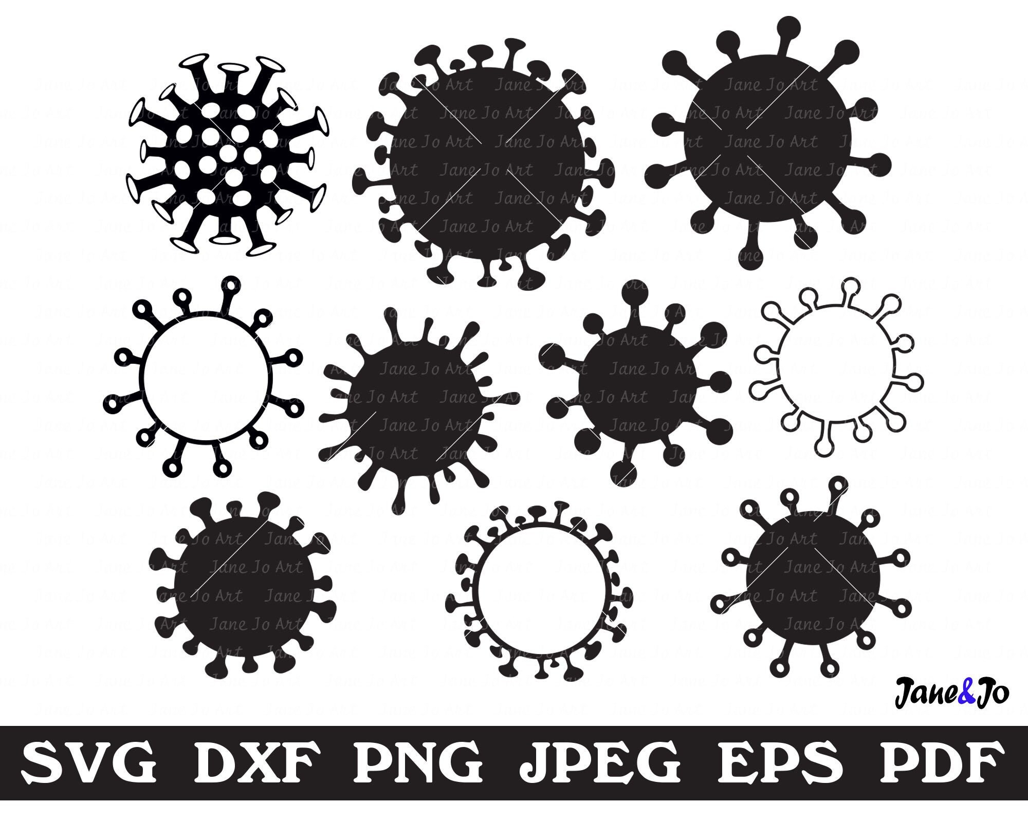 Download Virus Svg Social Distancing Svg Quarantine Svg Virus Bundle Etsy