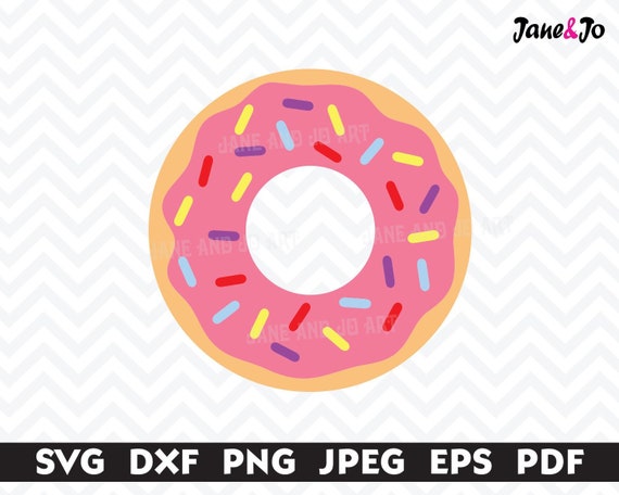 Donut Svg Doughnut Svg Circut Cut Filessilhouette Cut Etsy