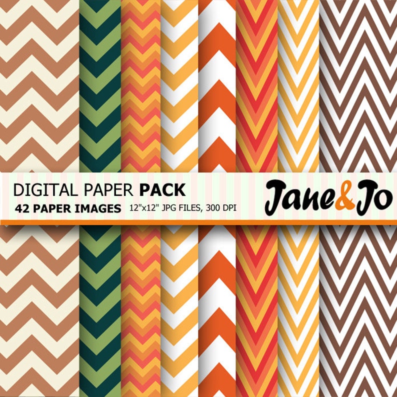 Fall Digital Paper , fall paper, Fall Patterns , Autumn Digital Paper, Autumn background , Harvest Digital Paper,Harvest Orange Yellow Brown image 4