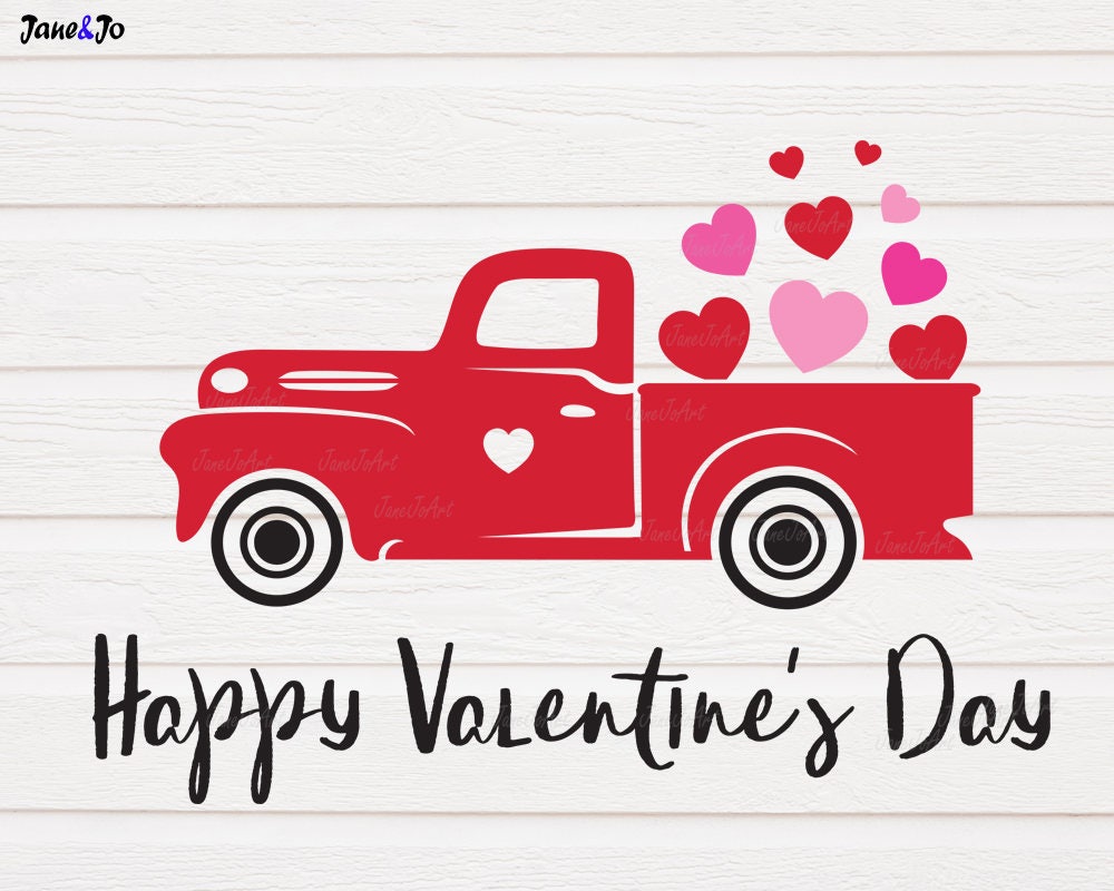 Free Free 330 Red Truck Valentine Svg SVG PNG EPS DXF File
