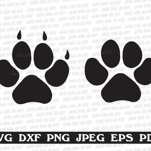 Pfote, SVG, schneiden Datei, Bear Paw ClipArt, Bear Paw Cricut SVG, Tier Pfotenabdruck Svg, Silhouette, Aufbügeln, Aufkleber, Schablone, Vinyl Vektor, Eisbär DXF