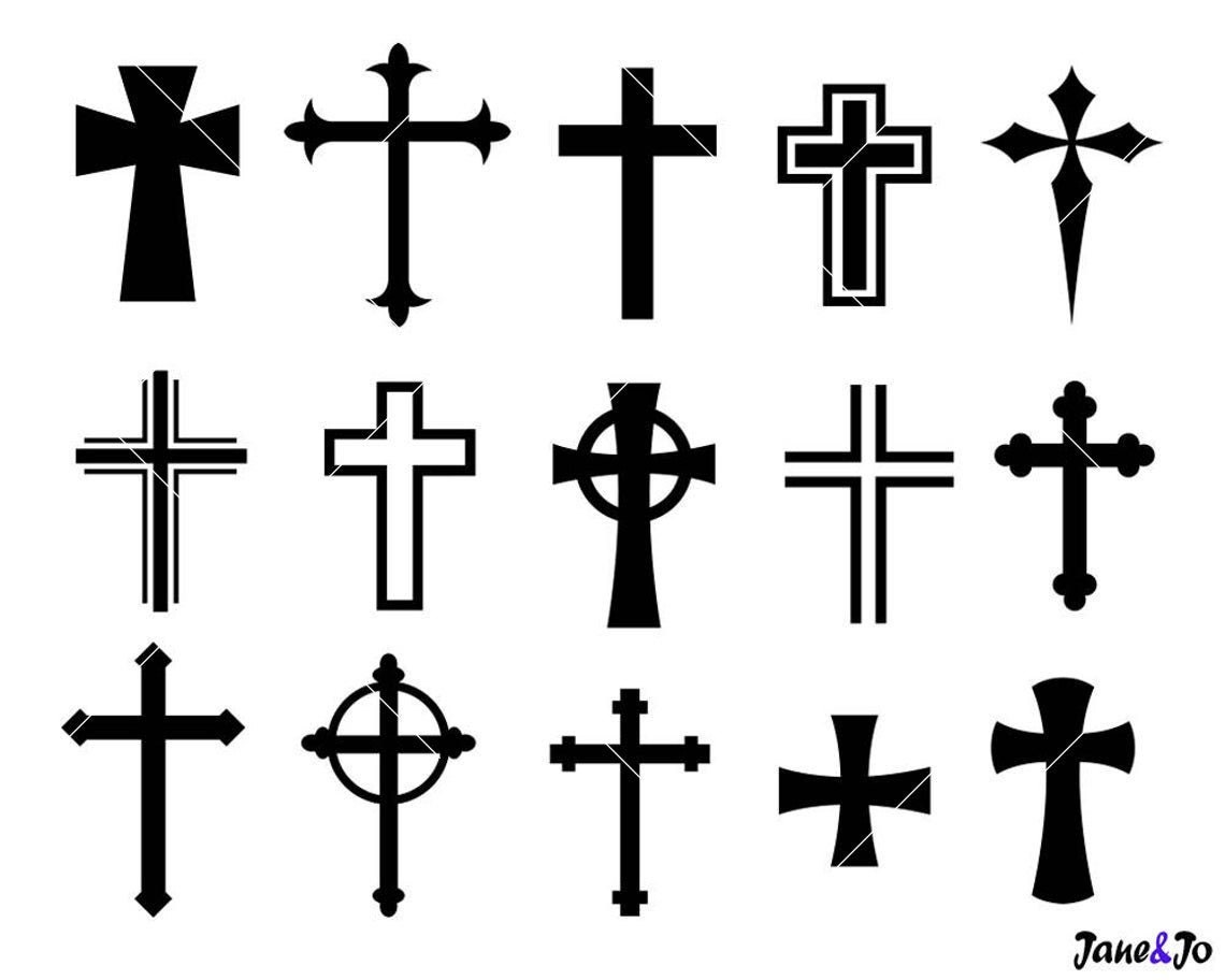 Crosses Svg Cross Svg Silhouettes Crosses Vector Png Dxf Etsy | My XXX ...