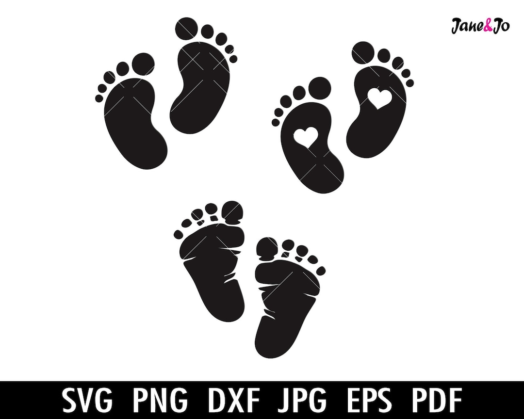 Footprints SVG Footprints in the Sand Svg Feet Svg Baby Footprint