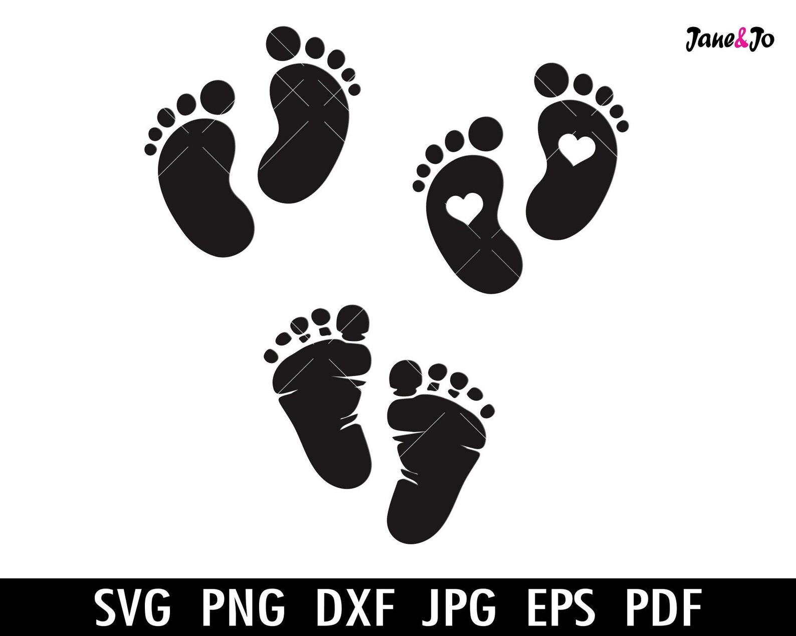 Footprints SVG Footprints in the Sand Svg Feet Svg Baby Etsy