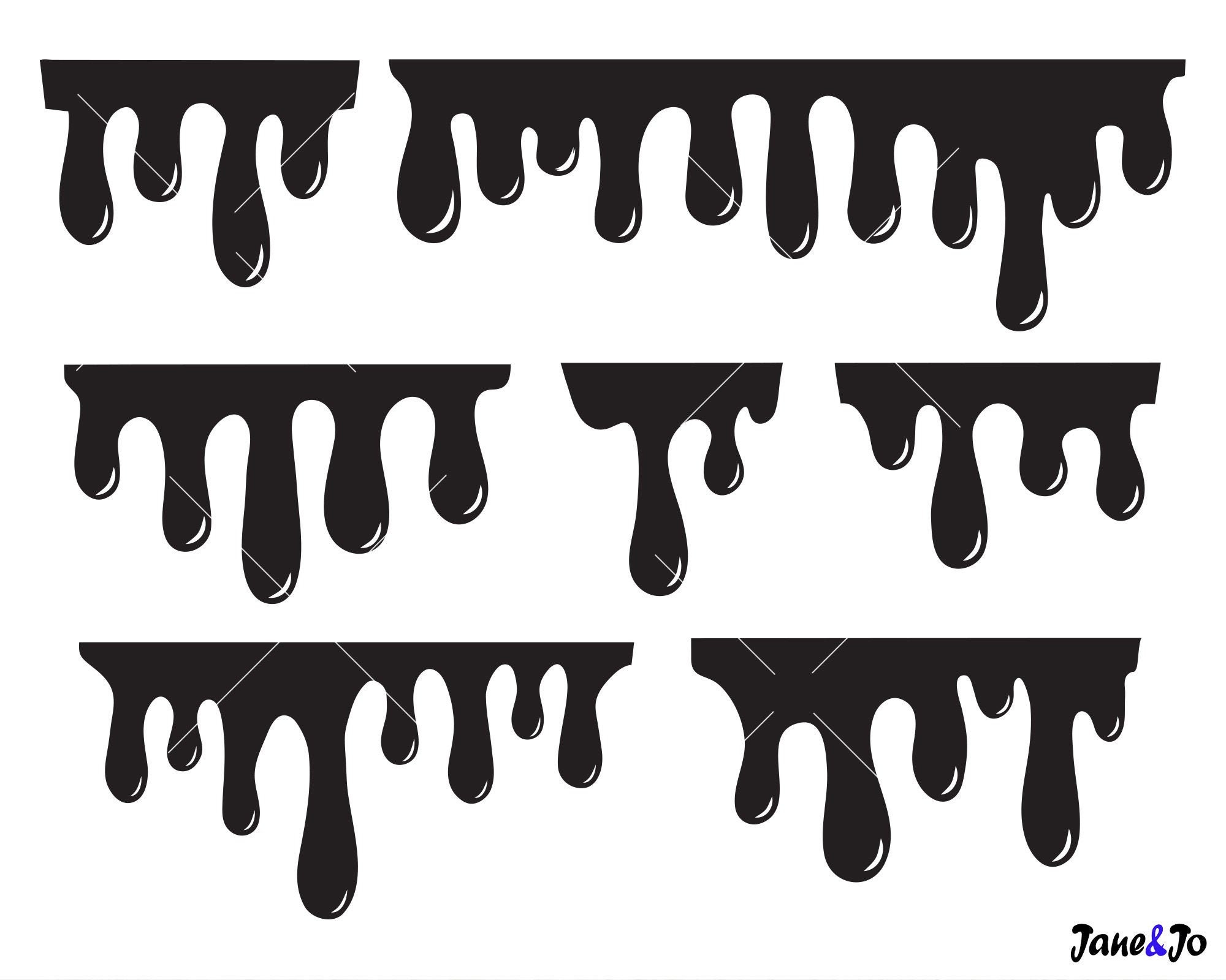 Dripping Wall Svg Files