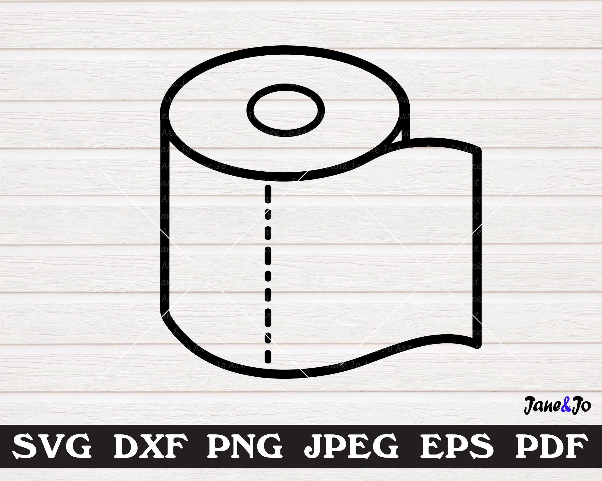  Toilet Paper Doodle Self-Inking Rubber Stamp for