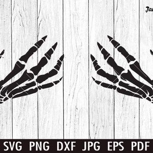Skelett Hände SVG, Skelett SVG, Schädel Skelett Hand Clipart, Halloween Png niedliche Halloween SVG, Cricut Schneidedateien Skelett svg Silhouette
