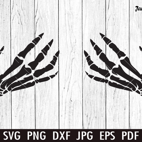Skeleton Hands SVG, Skeleton SVG, Skull Skeleton Hand Clipart,Halloween Png Cute Halloween SVG, Cricut cutting files Skeleton svg Silhouette