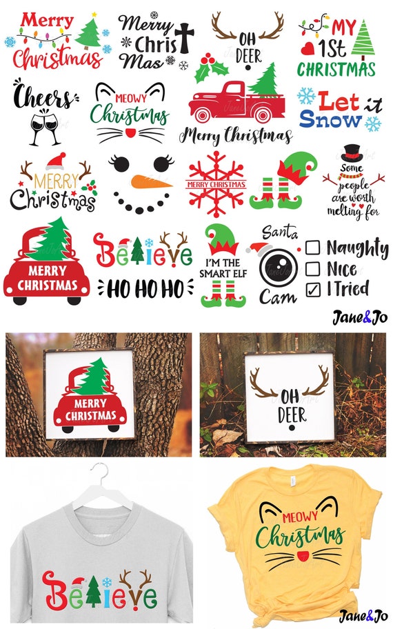 Download Sale 90 Christmas Svg Bundlechristmas Svg For Cricut Etsy