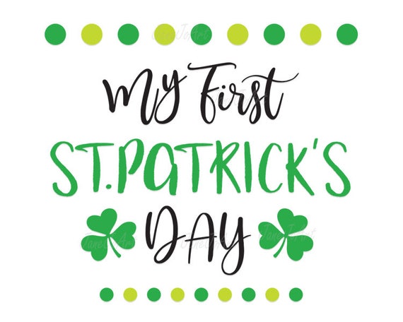 Mi primer día de San Patricio svg, Mi 1er Día de San Patricio