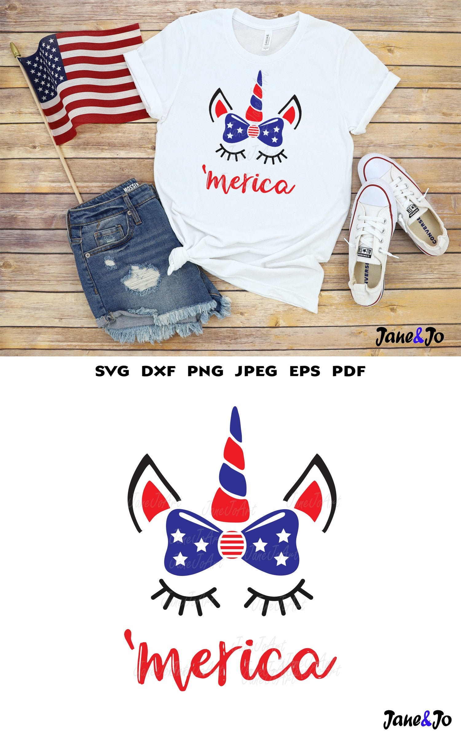 unicorn 4th of july shirt