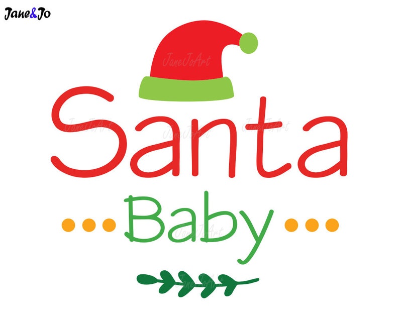 Download Santa Baby svg DXF PNG gesneden bestand cricut silhouette ...