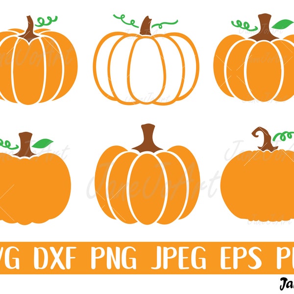 Citrouille SVG ,Pumpkin Bundle Svg ,Fall Pumpkin Svg,Silhouette Cameo,Cricut, Cutting Files, Svg Files,Pumpkin clipart,Pumpkin set svg,DXF EPS