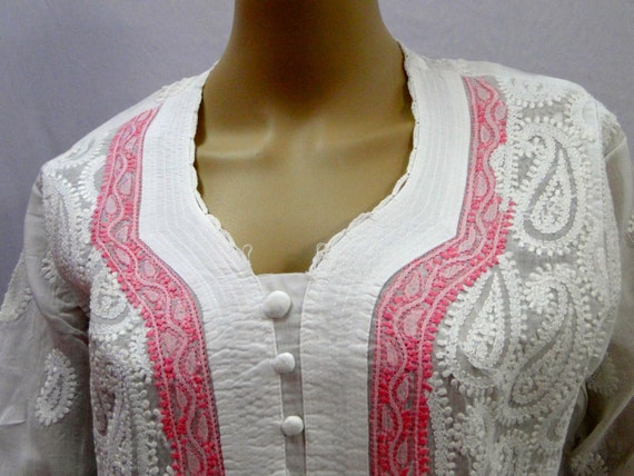 chikankari cotton kurtis