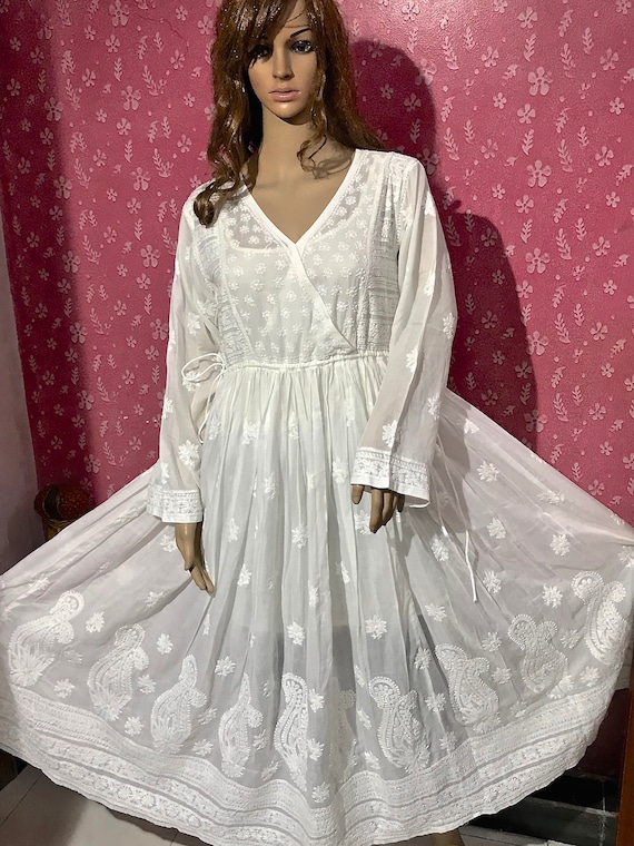 embroidered one piece dress
