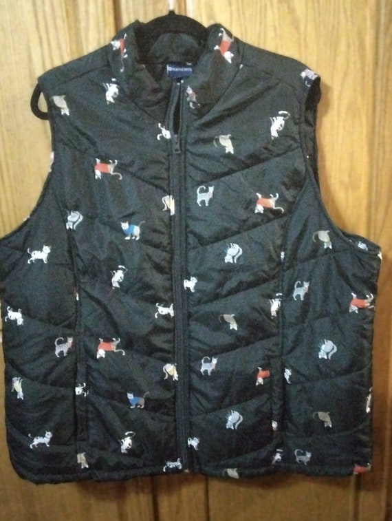 Quilted cat  vest