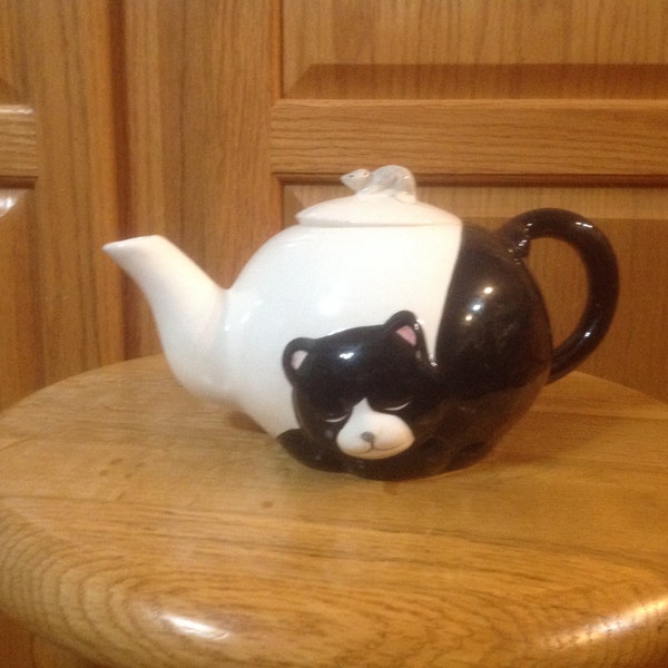 Cat Teapot Etsy