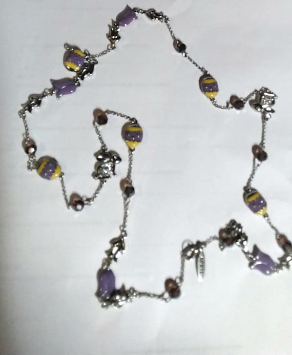 Vintage Willabee and ward Easter charm necklace